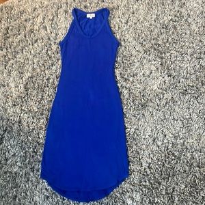 Wilfred stretch blue midi dress